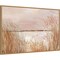 Golden Pink Beach by Allison Pearce 33-in. W x 23-in. H. Canvas Wall Art Print Framed in Natural